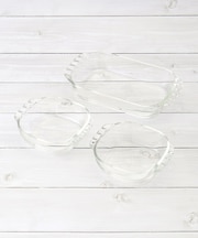 ハリオ 耐熱ガラス製トースター皿3個セット