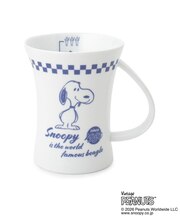 ◆SNOOPY デカマグ チェックアメリカン 330ml