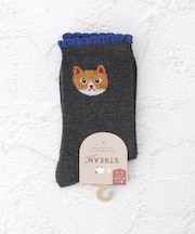 ◆ねこ部分モール クォーターソックス