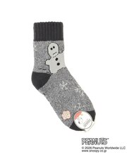 【あったか】SNOOPY ホームソックス MIX雪ダルマ