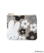 Dick Bruna miffy ミニフラットポーチ フラワー