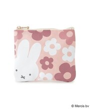 Dick Bruna miffy ミニフラットポーチ フラワー
