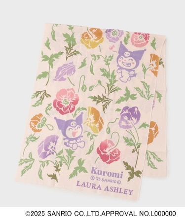 【サンリオキャラクターズ×LAURA ASHLEY】 日本製 クロミ×フレッシュフォード 注染手ぬぐい