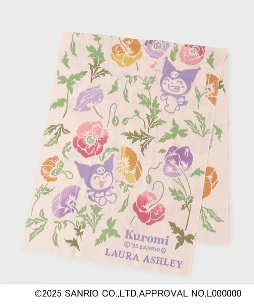 【サンリオキャラクターズ×LAURA ASHLEY】 日本製 クロミ×フレッシュフォード 注染手ぬぐい
