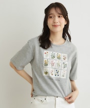 【接触冷感／吸水速乾性／抗菌防臭】パーショア ポストカーズ柄Tシャツ