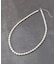【淡水パール／アジャスターチェーン付き】ライスパール グラデーションネックレス
