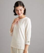 【コットン100％／洗える／刺繍入り】ファンクショナルベーシック（R）プルオーバー