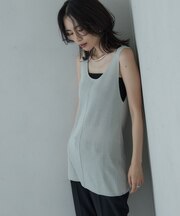 ロングニットタンク