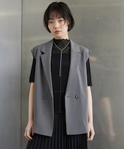 Comfy SET UP|ベルテッドジレ【セットアップ対応/通勤/カセット服/接触冷感/UVカット】