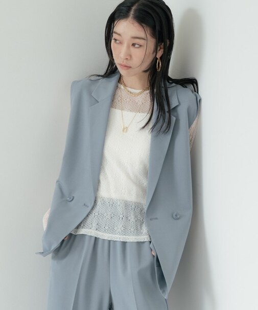 Comfy SET UP|ベルテッドジレ【セットアップ対応/通勤/カセット服/接触冷感/UVカット】