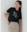 メッセージプリントクルーネックTシャツ