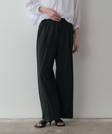 Comfy SET UP|イージーストレートワイドパンツ【セットアップ対応/通勤/カセット服/接触冷感/UVカット】
