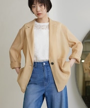 【接触冷感/通気性】シアーシャツジャケット