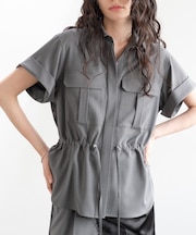 Comfy SET UP|サファリシャツ【セットアップ対応/通勤/カセット服/接触冷感/UVカット】