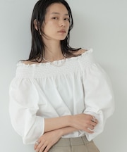 サッカーオフショルブラウス【再入荷/2WAY】