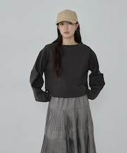 ロングスリーブフォルムカットソー【洗える】