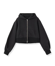 コンパクト裏毛ジップパーカー