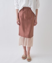 【手洗い可】シアーレイヤードスカート