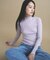【WEB限定カラーあり】Relaxy Rich シルクカシミヤ混 モックネック ニット
