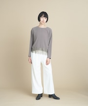【手洗い可】レースドッキングブラウス 万能インナー