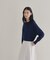 【WEB限定カラーあり】Relaxy Rich シルクカシミヤ混 クルーニット