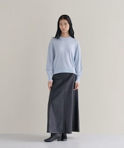【WEB限定カラーあり】Relaxy Rich シルクカシミヤ混 クルーニット