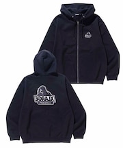 BACKSIDE SLANTED OG ZIP HOODED SWEATSHIRT