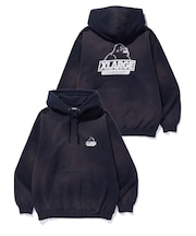 DISCHARGE PRINTED SLANTED OG HOODED SWEATSHIRT