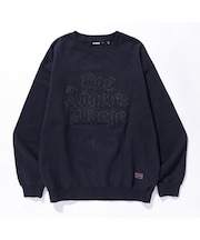 PATCHED OLD ENGLISH CREWNECK SWEATSHIRT