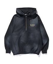 HALF ZIP UP HOODED SWEATSHIRT