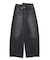 ASYMMETRIC WAIST BARREL LEG DENIM PANTS