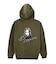 RHINESTONE LOGO AND FACE ZIP UP SWEAT HOODIE