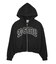 STUDDED LOGO ZIP UP SWEAT HOODIE
