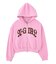 STUDDED LOGO ZIP UP SWEAT HOODIE