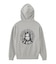 CIRCLE MESSAGE AND FACE ZIP UP SWEAT HOODIE