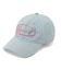 RHINESTONE OVAL LOGO 6PANEL DENIM CAP