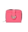 HEART AND WING EMBLEM FAUX LEATHER WALLET