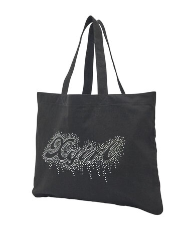 RHINESTONE LOGO BIG TOTE BAG