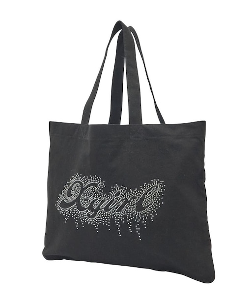 RHINESTONE LOGO BIG TOTE BAG