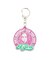CHEERFUL LOGO AND FACE RUBBER KEY CHARM