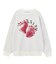 STRAWBERRY AND LOGO JACQUARD KNIT TOP
