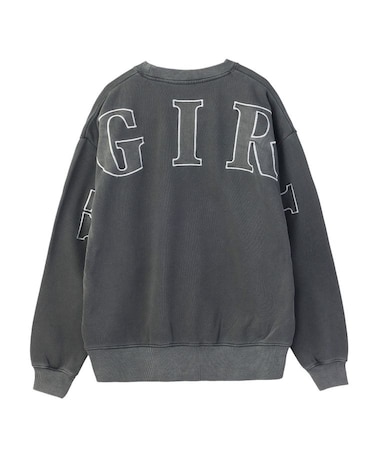 FADED BIG PATCH CREWNECK SWEATSHIRT