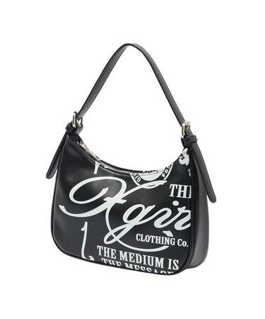 FAUX LEATHER FACE HANDBAG