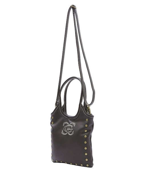 XG EMBLEM STUDDED 2WAY MINI BAG