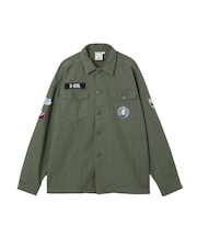 VARIOUS PATCHED MILITARY SHIRT