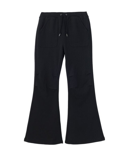 FACE LABEL FLARE SWEATPANTS