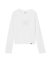 RHINESTONE BUTTERFLY L/S BABY TEE