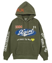 FADED MIX LOGO SWEAT HOODIE