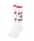 WORLD LOGO JACQUARD RIB HIGH SOCKS