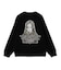 CAMO FACE AND LOGO JACQUARD KNIT TOP